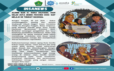Alumni MAN IC, Riska Zulpiana, Raih Gelar Duta GenRe Provinsi 2025: Siap Melaju ke Tingkat Nasional