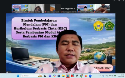 DPW PGMI RAYA Babel Gelar Bimtek Daring Pembelajaran Mendalam dan Kurikulum Berbasis Cinta