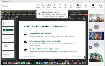 Kepala MAN IC Bangka Tengah Ikuti Sosialisasi Program Global Learning Live Bersama Banyan Global Learning