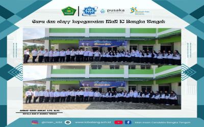 MAN IC Bangka Tengah Gaungkan Kurikulum Berbasis Cinta Lewat Pemasangan Spanduk dan Sosialisasi Internal